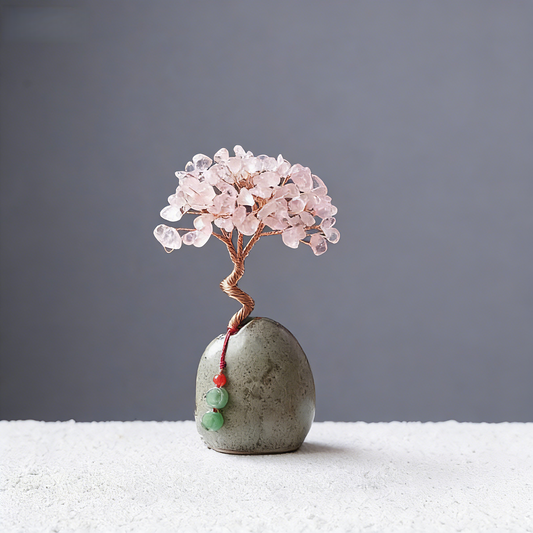 Love & Gentle Healing — Rose Quartz Feng Shui Tree
