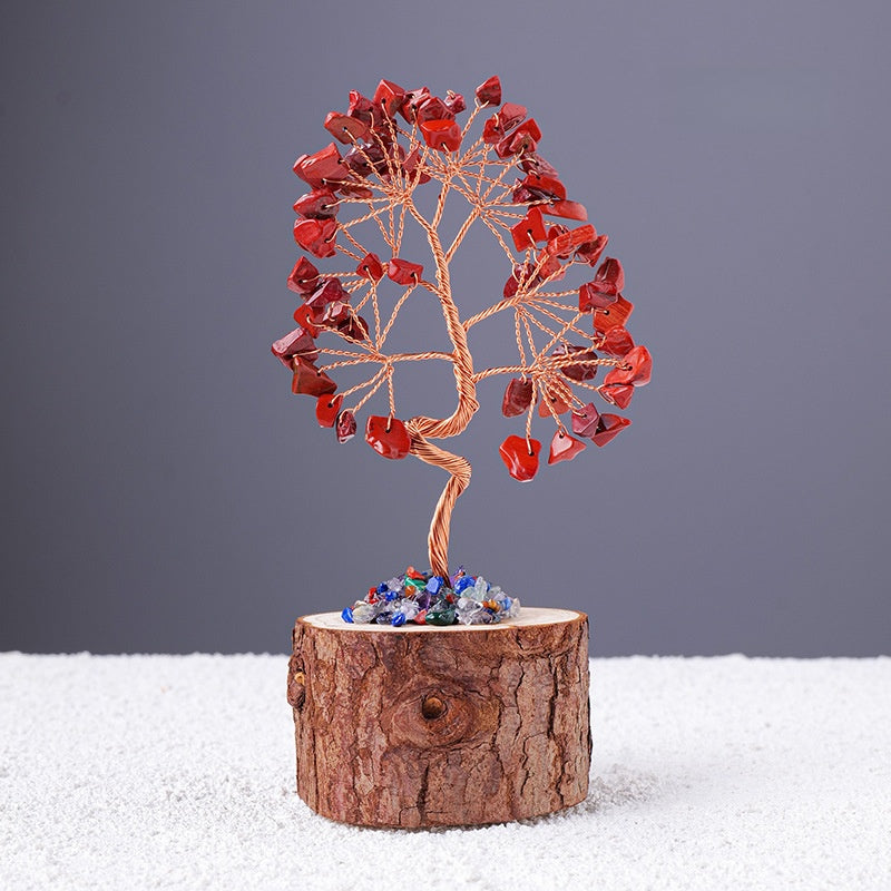 Vital Roots — Red Jasper Feng Shui Tree