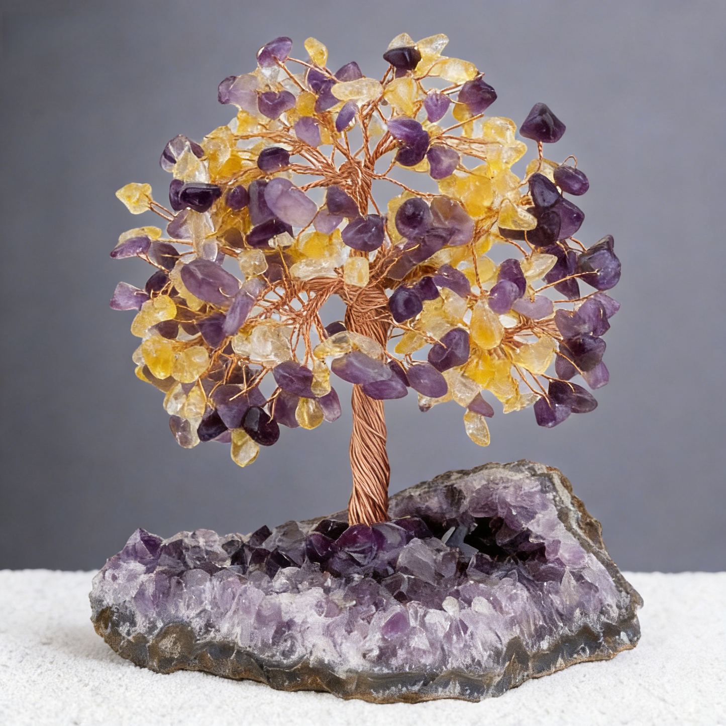 Morning Calm — Amethyst & Citrine Feng Shui Tree