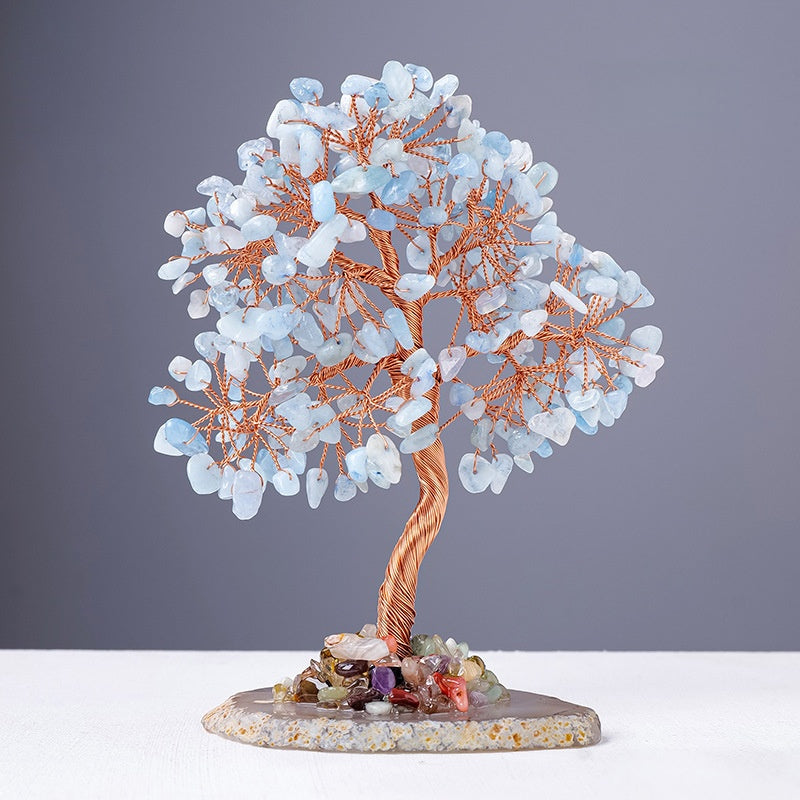 Aquamarine Crystal Tree  – Energy Decor for Home