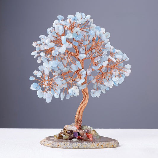 Aquamarine Crystal Tree  – Energy Decor for Home