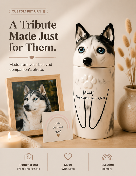 A Forever Home for Their Memories - Personalized from Your Dog’s Photo