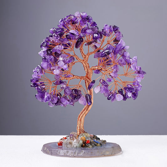 Amethyst Crystal Tree - Pure Background
