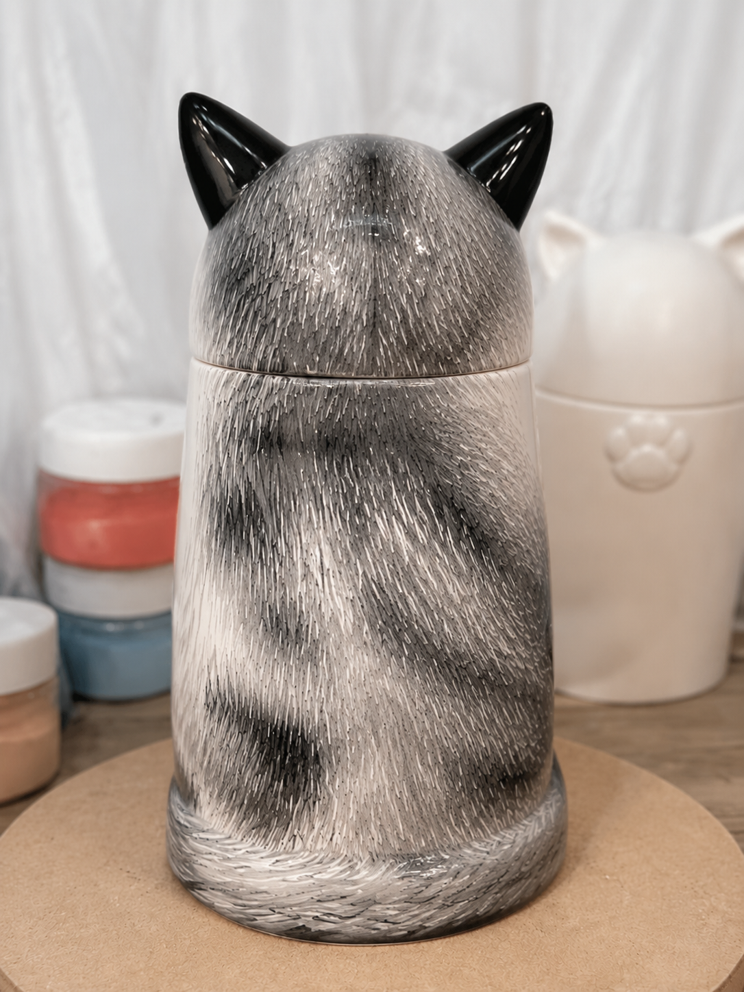 A Forever Home for Their Memories - Personalized Cat Urn Made from Your Cat’s Photo