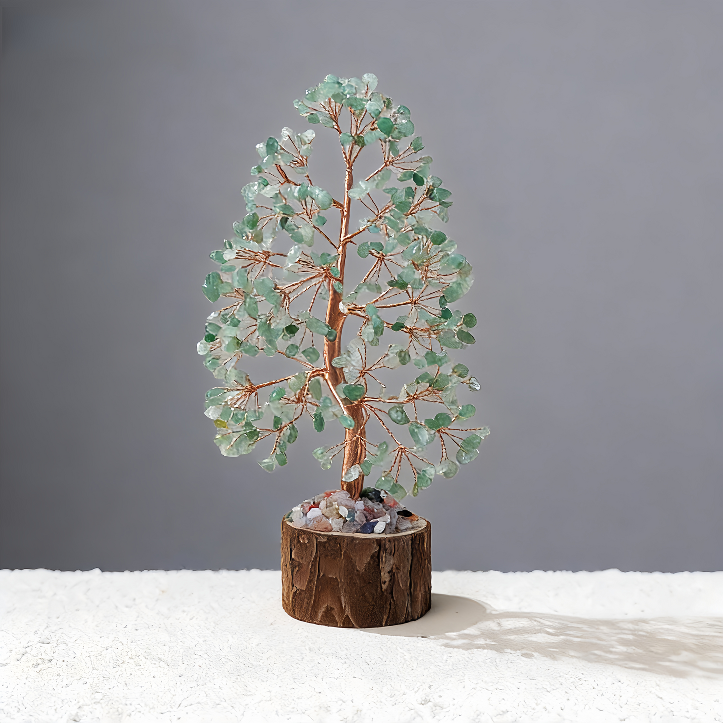 Lucky Leaf —Aventurine Feng Shui Tree
