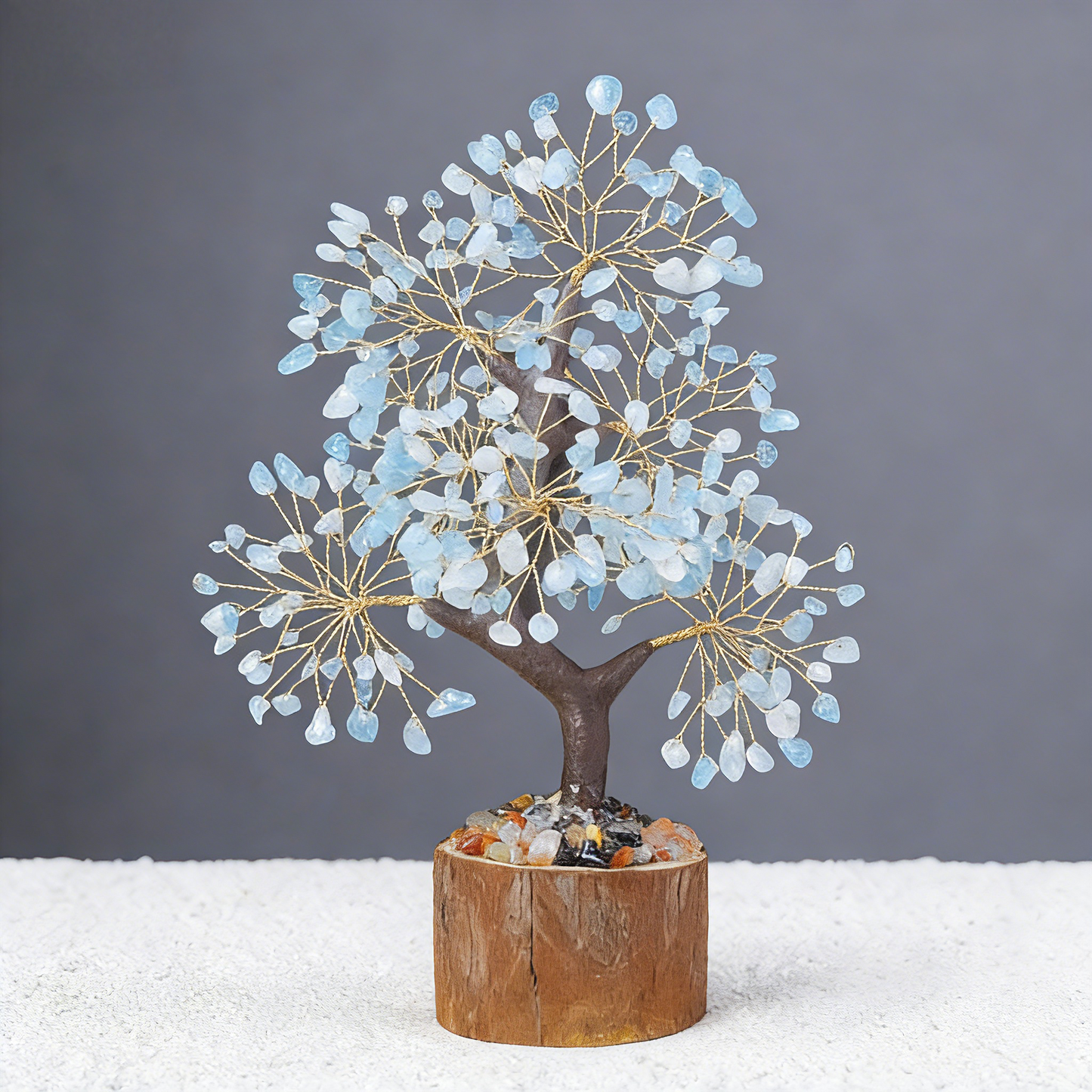 Clear Horizon — Aquamarine Feng Shui Tree