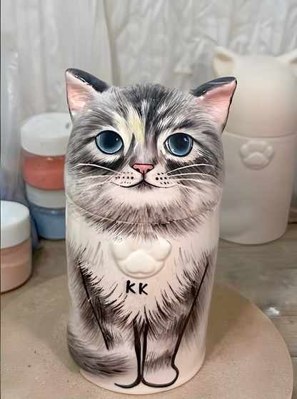 A Forever Home for Their Memories - Personalized Cat Urn Made from Your Cat’s Photo
