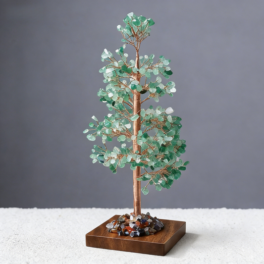 New Beginnings — Green Aventurine Feng Shui tree