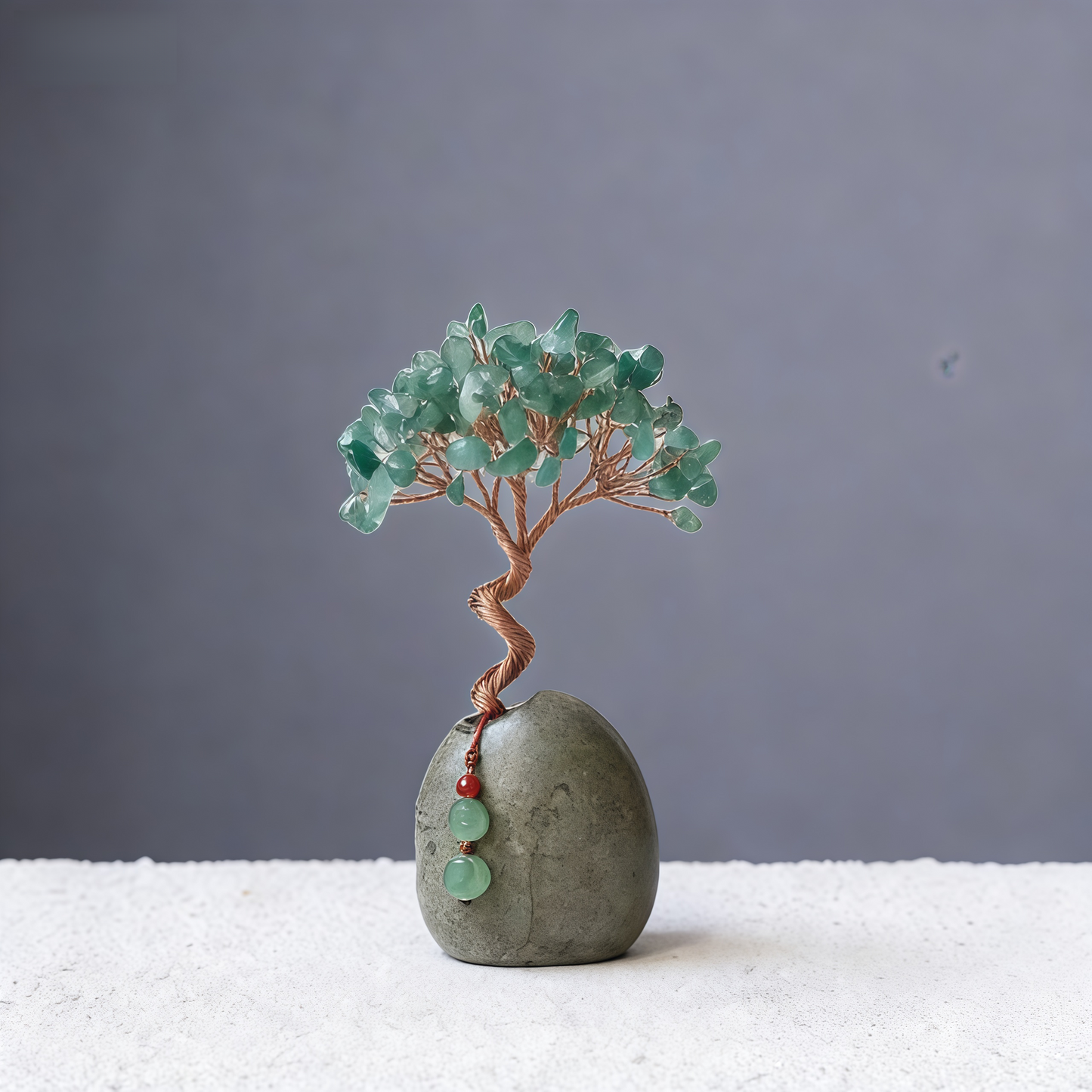 Good Fortune — Green Aventurine Feng Shui Tree