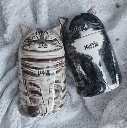 A Forever Home for Their Memories - Personalized Cat Urn Made from Your Cat’s Photo
