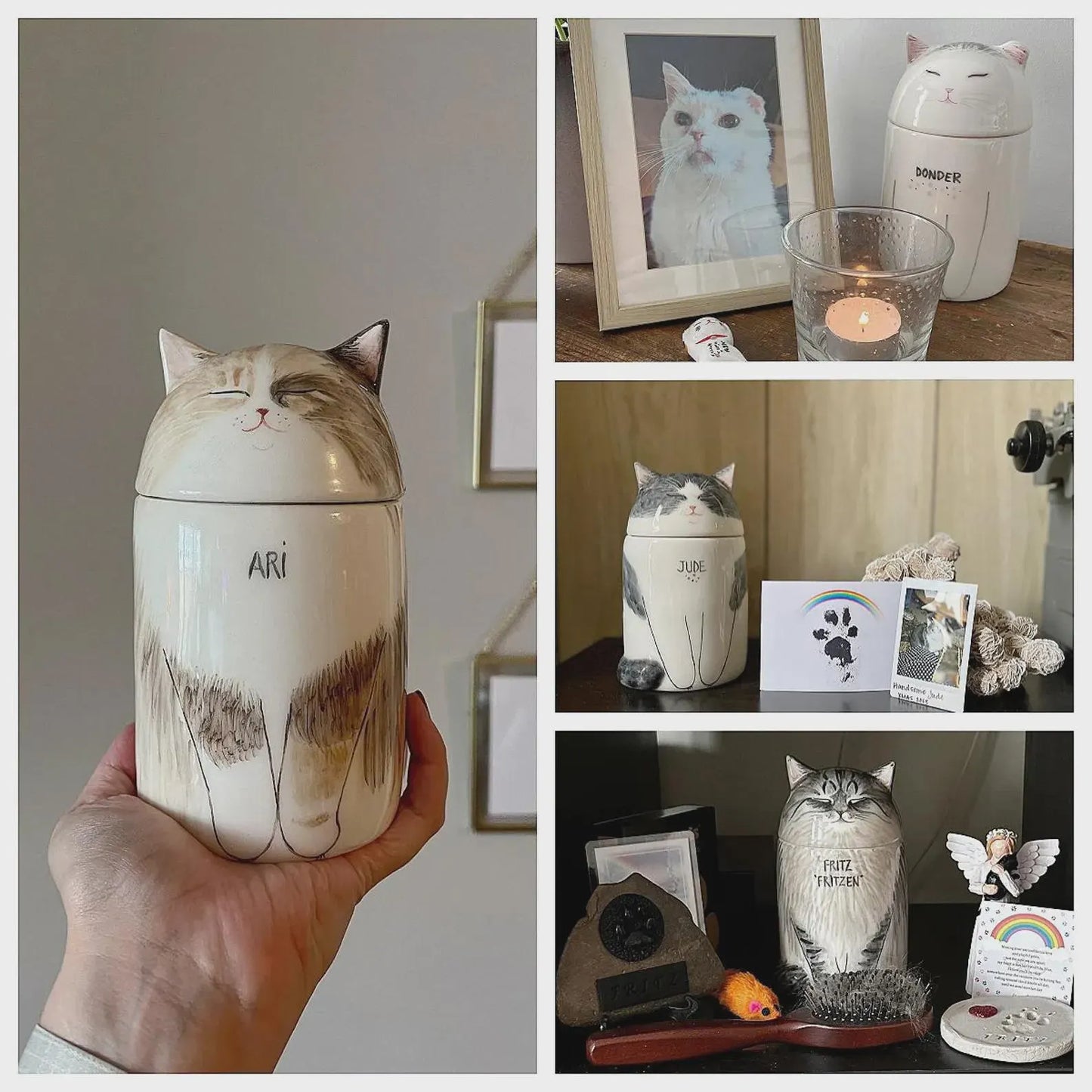 A Forever Home for Their Memories - Personalized Cat Urn Made from Your Cat’s Photo